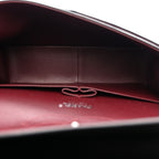 Lambskin Quilted Jumbo Double Flap Black