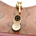 Snakeskin Calfskin Small Jackie 1961 Hobo Brown Multicolor