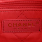 Shiny Calfskin Quilted Small Chanel 22 Coral Pink