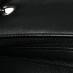 Lambskin Quilted Mini Rectangular Flap Black