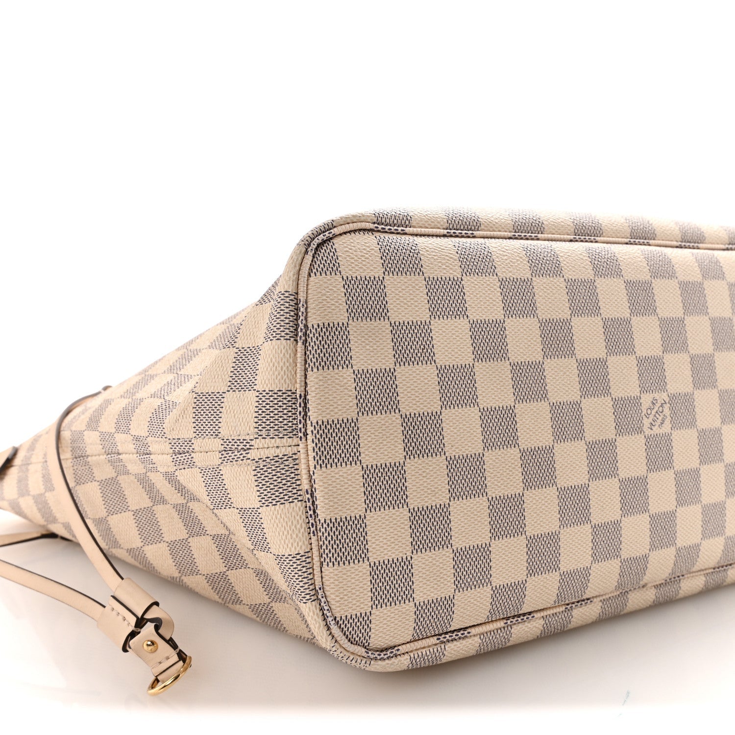 Damier Azur Braided Neverfull MM Pink
