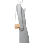 Caviar Quilted Wallet on Chain WOC Beige