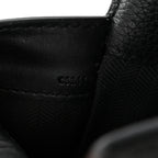 Soft Grained Calfskin Vertical T-Pocket Crossbody Bag Black