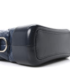 Aged Calfskin Quilted Small Gabrielle Hobo Navy