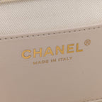 Caviar Quilted Mini Business Affinity Backpack White