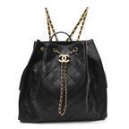 Caviar Quilted Large Chanel 25 Backpack Black