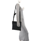 Guccissima Medium Flat Messenger Bag Black