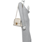 Guccissima Medium Padlock Shoulder Bag Mystic White