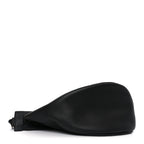 Grained Calfskin Large Slouchy Banana Bag Black