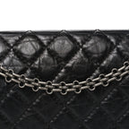 Aged Calfskin Quilted 2.55 Reissue 225 Flap Black