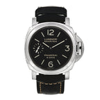 Stainless Steel Calfskin 44mm Luminor Marina Manual Winding Watch Black PAM00510