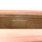 Lambskin Quilted CC Pearl Crush Wallet on Chain WOC Light Orange