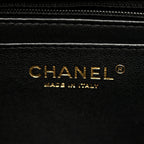 Lambskin Quilted Mini Square Flap Black