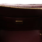 Lambskin Quilted Coco Click Bag Burgundy