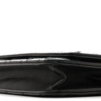 Calfskin Whipstitch Wallet On Chain WOC Black