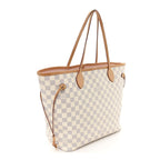 Damier Azur Neo Neverfull MM Rose Ballerine