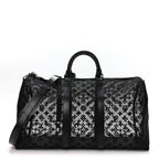 Monogram See Through Keepall Bandouliere 50 Black