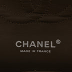 Caviar Quilted Medium Double Flap Taupe