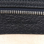 GG Supreme Monogram Textured Dollar Calfskin Large Ophidia Tote Bag Black Blue