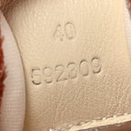 Nylon Brushed Suede Flow Runner Sneakers 40 Red Soft White