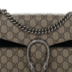 GG Supreme Monogram Small Dionysus Shoulder Bag Black