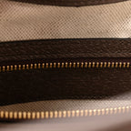 GG Supreme Monogram Textured Dollar Calfskin Web Large Ophidia Bucket Shoulder Bag Beige Ebony New Acero