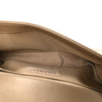 Metallic Lambskin Medium Scaled Boy Flap Gold