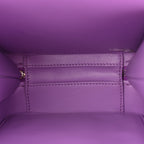 Caviar Quilted CC North South Filigree Vanity Case Purple