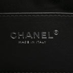 Shiny Crumpled Quilted Mini Chanel 25 Handbag Black