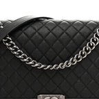 Caviar Quilted New Medium Boy Flap Black