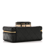 Lambskin Quilted Coco Click Bag Black