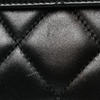 Lambskin Quilted Small Trendy CC Dual Handle Flap Bag Black
