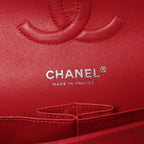 Caviar Quilted Medium Double Flap Dark Pink