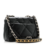 Lambskin Quilted Medium Chanel 19 Flap Black