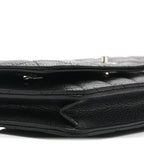 Caviar Quilted CC Turnlock Wallet On Chain WOC Black
