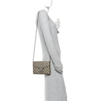GG Supreme Monogram Mini Dionysus Chain Wallet Beige Taupe