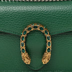 Dollar Calfskin Crystal Super Mini Dionysus Shoulder Bag Emerald