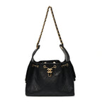 Caviar Quilted Small Chanel 25 Handbag Black