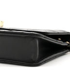 Lambskin Quilted Trendy CC Wallet On Chain WOC Black