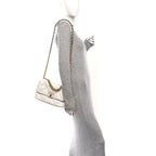 Goatskin Quilted Medium Chanel 19 Flap White