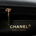 Lambskin Quilted Mini Rectangular Flap Black