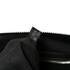 Soft GG Supreme Monogram Appia Calfskin Web East West Messenger Bag Black Grey
