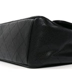 Caviar Quilted Maxi Double Flap Black