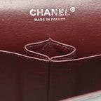 Lambskin Quilted Jumbo Double Flap Black