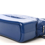 Aged Calfskin Quilted Medium Gabrielle Logo Hobo Blue