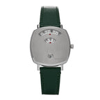Stainless Steel Calfskin 35mm Grip Quartz Watch Green