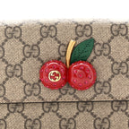 GG Supreme Monogram Mini Cherry Chain Bag