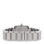 Stainless Steel Diamond Bezel 20mm Tank Francaise Quartz Watch