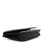 Lambskin Quilted Wallet On Chain WOC So Black