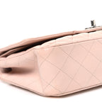 Caviar Quilted Medium Double Flap Light Pink